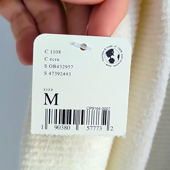 Free People Slouchy Ottoman Tunic- Size Medium in Ecru - Picture 8 of 8